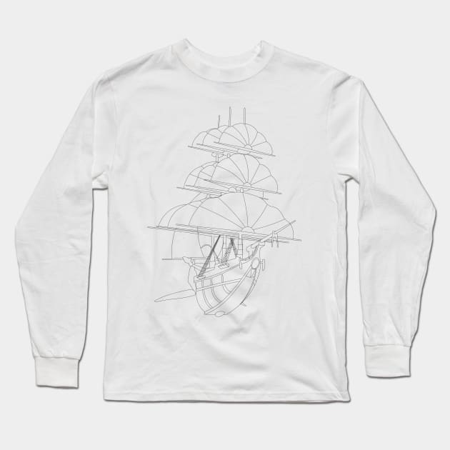 R.L.S. Legacy (Black Outline) Long Sleeve T-Shirt by RickdelaTorre